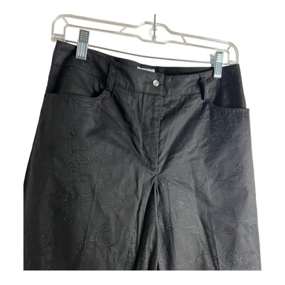 Como Sport Casual Embroidered Pant Size 4 - Picture 7 of 8